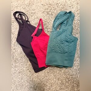 💜 Bundle of Active PowerPress Tank Bras + Sports bras